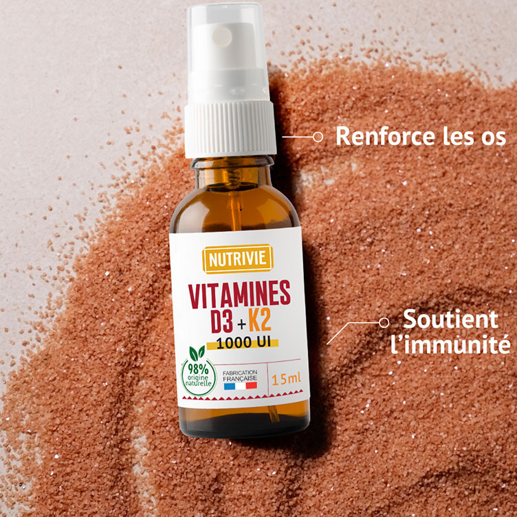 Vitamine D3 K2 Spray 1000 UI