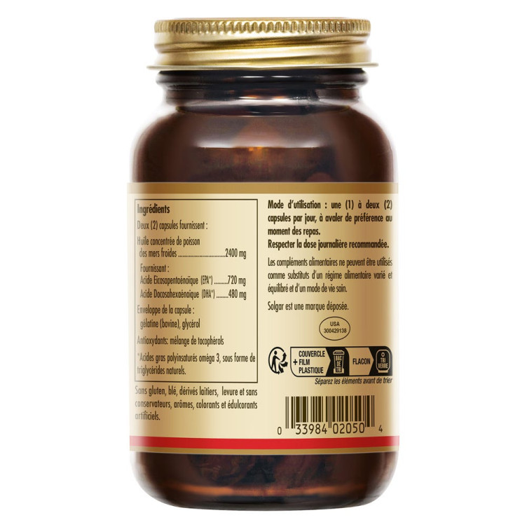 Solgar Omega-3 30 softgels