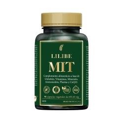 LiLiBe MIT Food supplement with Glutathione, Vitamins, Minerals, Amino Acids, Plant Extracts and CoQ10 90 capsules